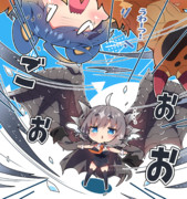 クシャルダオラちゃんとアオアシラちゃん。