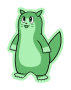 691 カワウソ霊【東方Project 立ち絵素材 PNG】