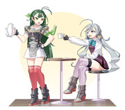 清霜と杉姉さんのティータイム