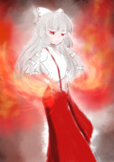 なるべく毎日東方らくがき　妹紅