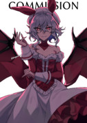 東方外來韋編衣装のレミリアお嬢様