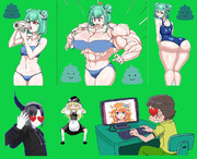 筋肉ぶちぱ　（潤羽るしあ）を見るszkと風切守 ※再うｐ