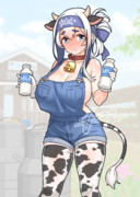 牛娘コスな神威