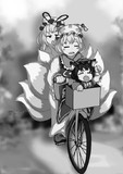 白黒の八雲家(*´ω｀*)