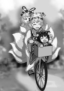 白黒の八雲家(*´ω｀*)