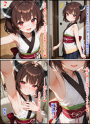 ノースリーブきりたんと脇【4コマ漫画】