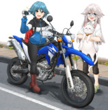 華子さんとWR250X