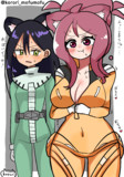 パイロットスーツを着るりつ姉と猫耳ニャアン