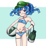水着にとり！