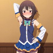 アクアの服を着るめぐみん
