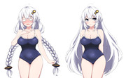 【スーパーマリオワールド】葵ちゃんがのんびり恐竜ランド　支援差分