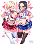 セファ伍長とコモリ少尉のアメスクギャルコス潜入調査❤