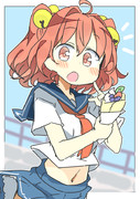 クリームついてるよ