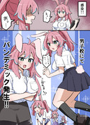 新型TSウサギウイルスの漫画③