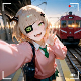 AI 赤い電車