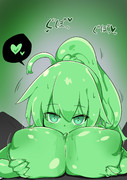 スライム娘の食事