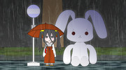 となりのウサギ でかくね？