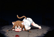 お、およちになって……あたちのプンプン匂うご自慢のケツ穴さん、ちょけいしないでくだちゃいニャン…