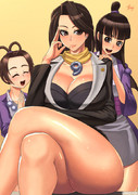 綾里姉妹+ハミちゃん