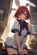 セーラー服を着ているウェンディちゃん