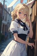 セーラー服を着ているパシフィカちゃん