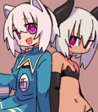 2人はぺったんこ