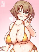わんどろ金ビキニのむっちゃん