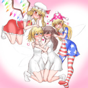 なかよし妖精ちゃんとクラウンピースちゃんとフランちゃん