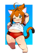 てぃんぽっぽー☆あたちにエサをよこちゅにゃ～ん☆～ブル猫があらわれた！～