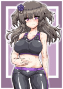 今日の汗だくスポブラパンツ