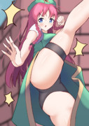 美鈴と組手…