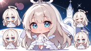 AIちびキャラでジューンブライド