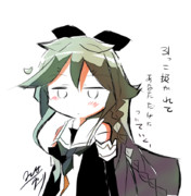 山風ちゃん改ニになってピクミンみたいになった(髪型)