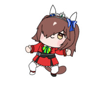 たぬき動画で使ったスティルアイライズちゃん勝負服うまる