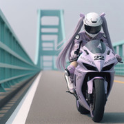 AI画像　最高速チャレンジゆかりさん