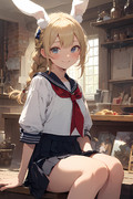 哲学ニュースにも掲載されたウサギの女の子「パシフィカちゃん」のAIイラスト