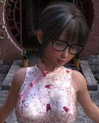 チャイナ服の女