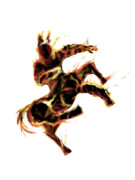 ヨガファイアーキングくん　透過PNG