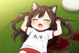 「ゆるちてニャンゆるちてニャン！」人間にまざろうとしたブル猫！余裕でバレてお仕置きされる！