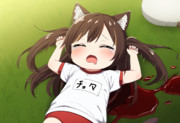 「ゆるちてニャンゆるちてニャン！」人間にまざろうとしたブル猫！余裕でバレてお仕置きされる！