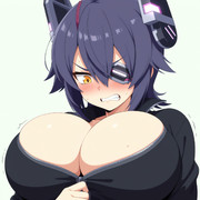ファスナーを閉められない天龍