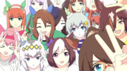 ウマ娘のバスケのワンシーン