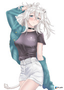 私服獅白ぼたん