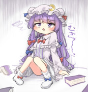 むちゃくちゃにされた後のパチュリー様