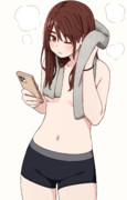 お風呂上りパンイチ紗希ちゃん