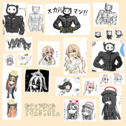 絵チャで描いたモモフレンズとトリニティまとめ