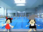 プールで泳ぐヘイト☆霊夢魔理沙