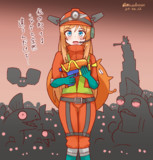 何かのバイトに参加するサーモンさん
