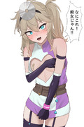 謎の衣装着せられる春日部つむぎ