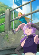 ゆかマキと爽やかな朝日